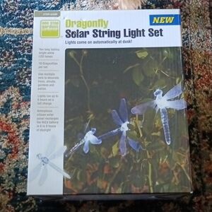 Dragonfly Solar String Light Set - Blue